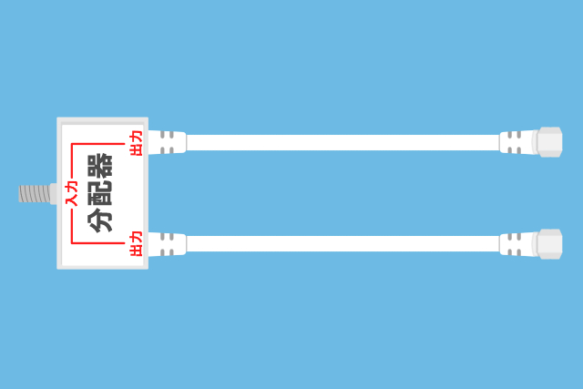 分配器　ケーブル一体型