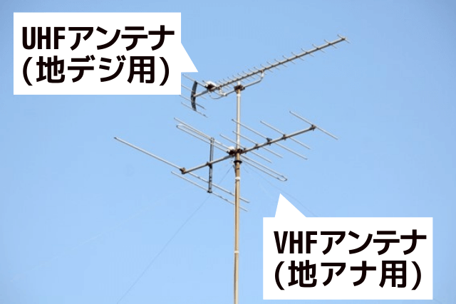 UHFとVHFアンテナの違いはなんですか？