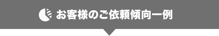 お客様のご依頼傾向一例