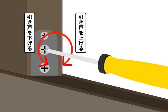 戸車　高さ　調整