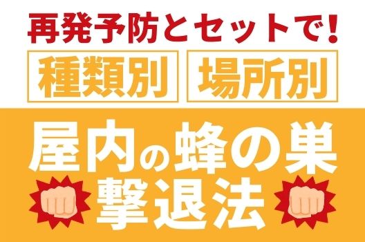 家の中に蜂の巣があったときの選択肢は2つ！蜂の巣駆除・対策まとめ