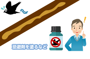 忌避剤を塗るなど