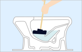 解決方法1ラバーカップを使った詰まり解決法