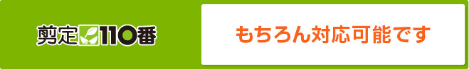 剪定110番 もちろん対応可能です